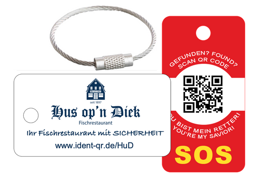 IDENT-QR Cases inkl. metal chain