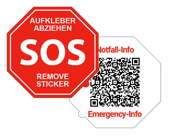 IDENT-QR SOS Sticker